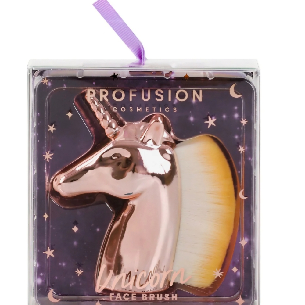 Profusion Cosmetics Unicorn Face Brush - Rose Gold